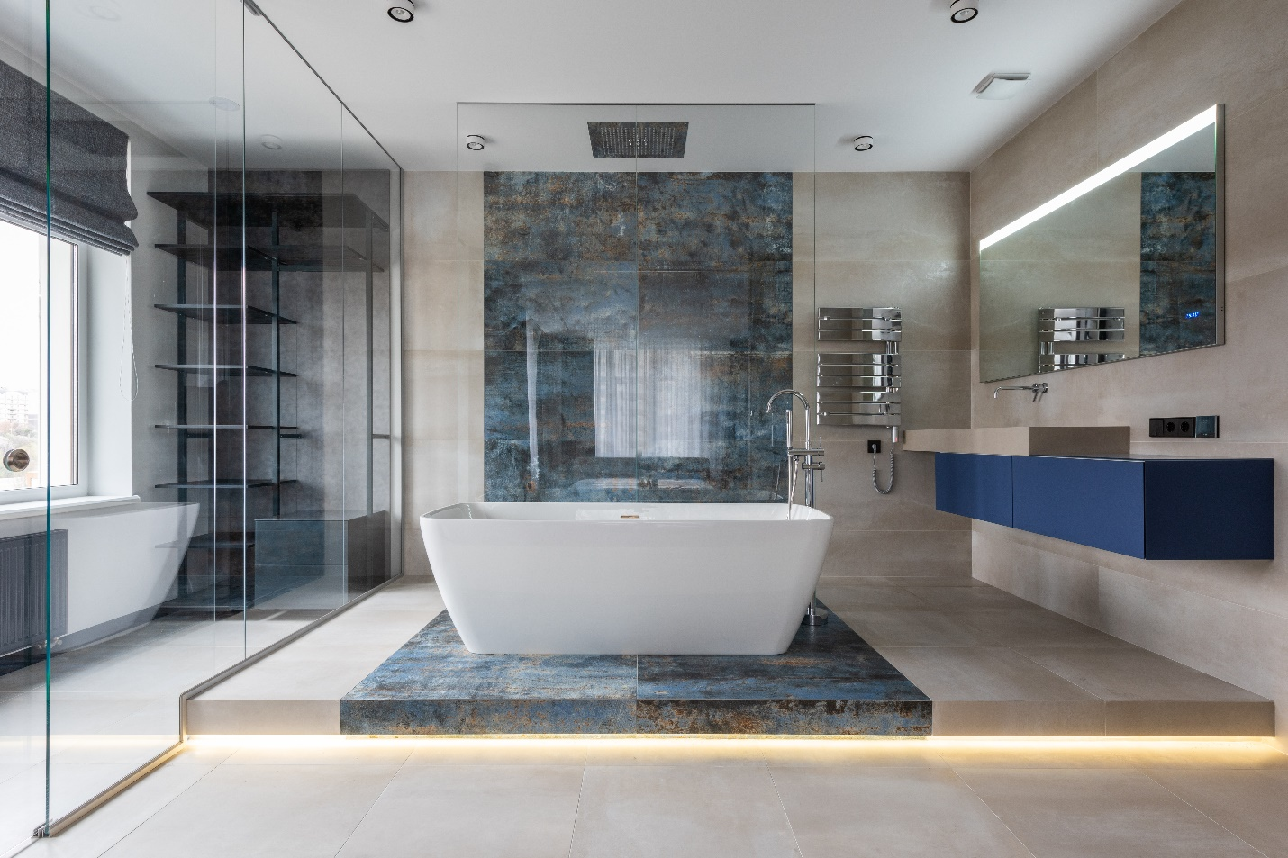 a modern bathroom