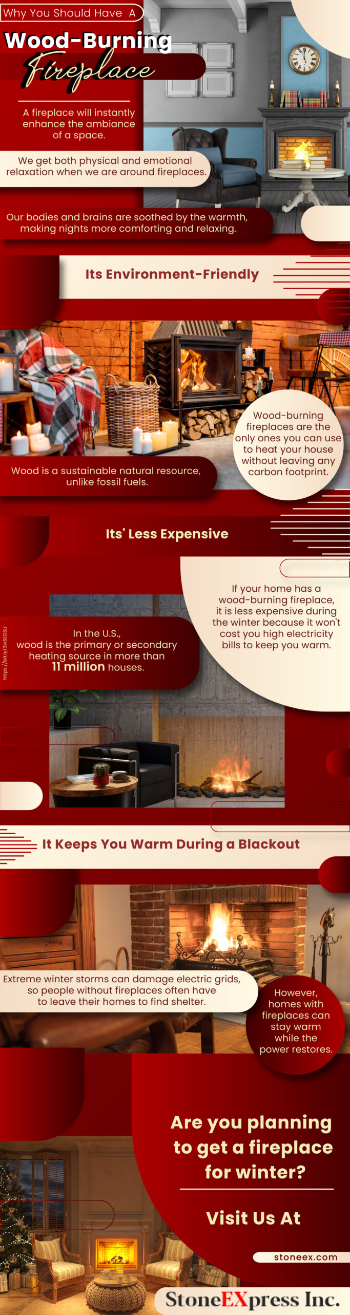 Why You Should Have A Wood-Burning Fireplace Infograph