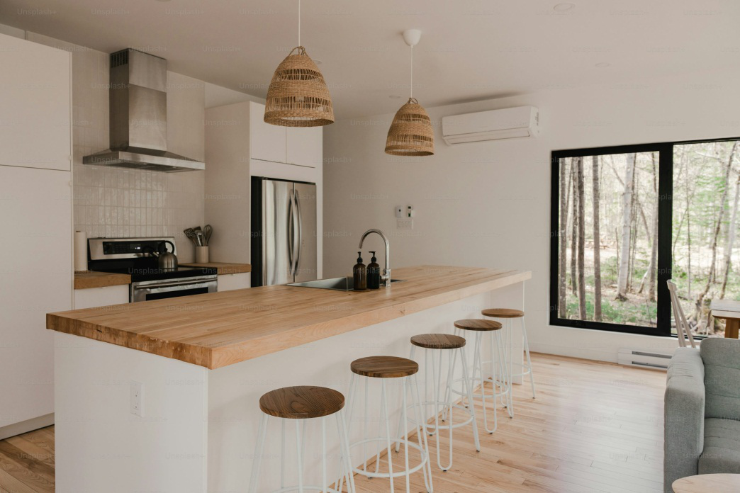 An image of a kitchen’s interior  