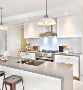 neutral-themed custom countertops.