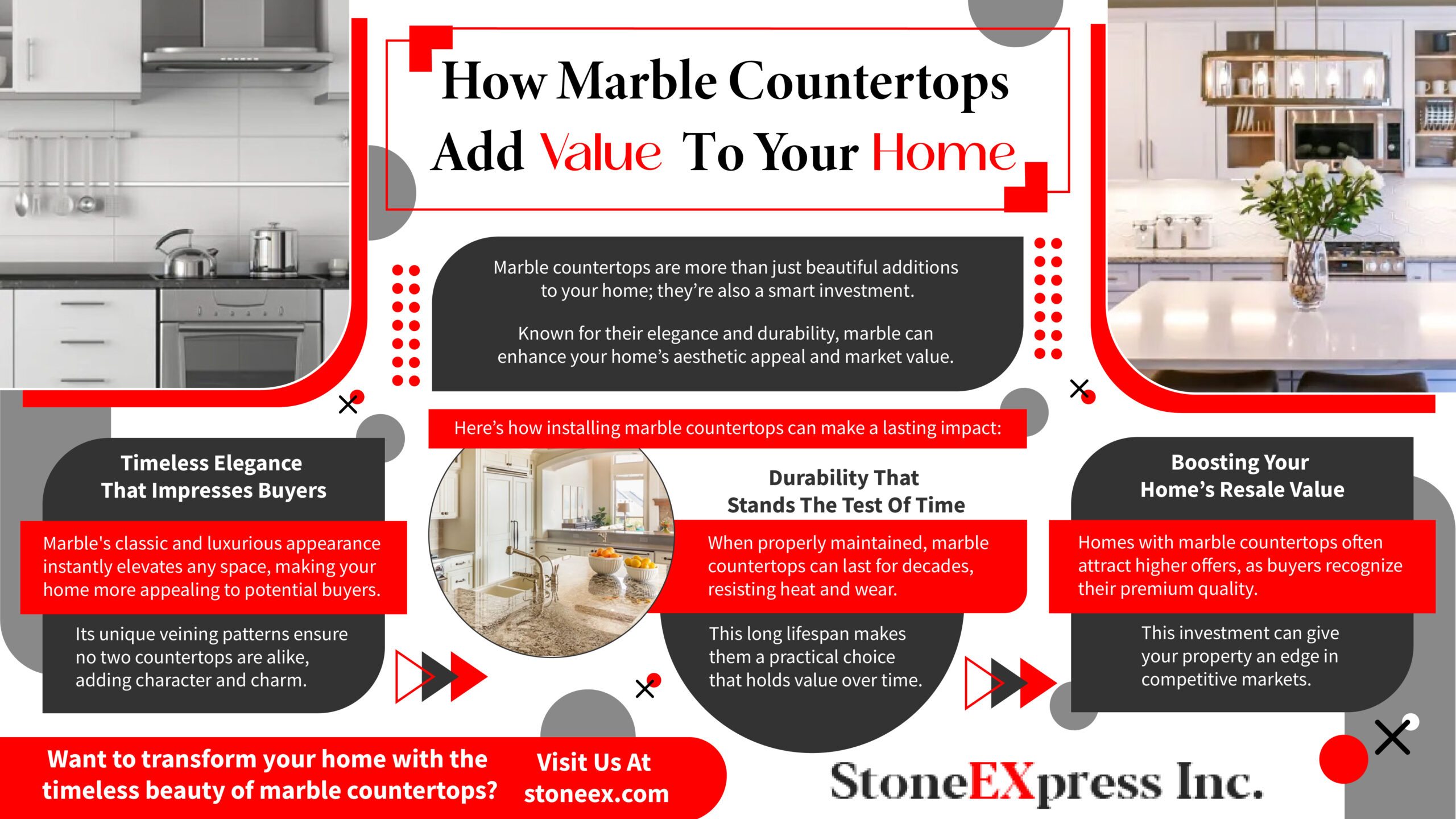 How Marble Countertops Add Value To Your Home